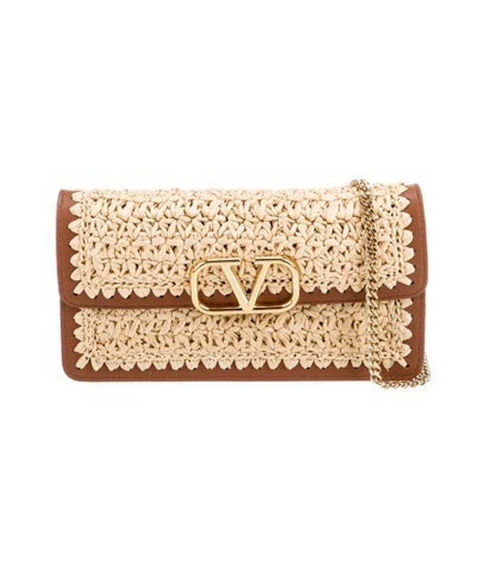 Valentino Raffia Shoulder Bag