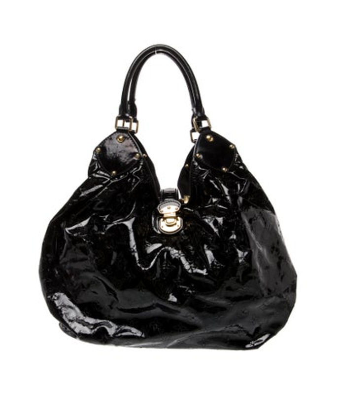 Louis Vuitton Vuitton Mahina Leather Mahina Hobo Xl