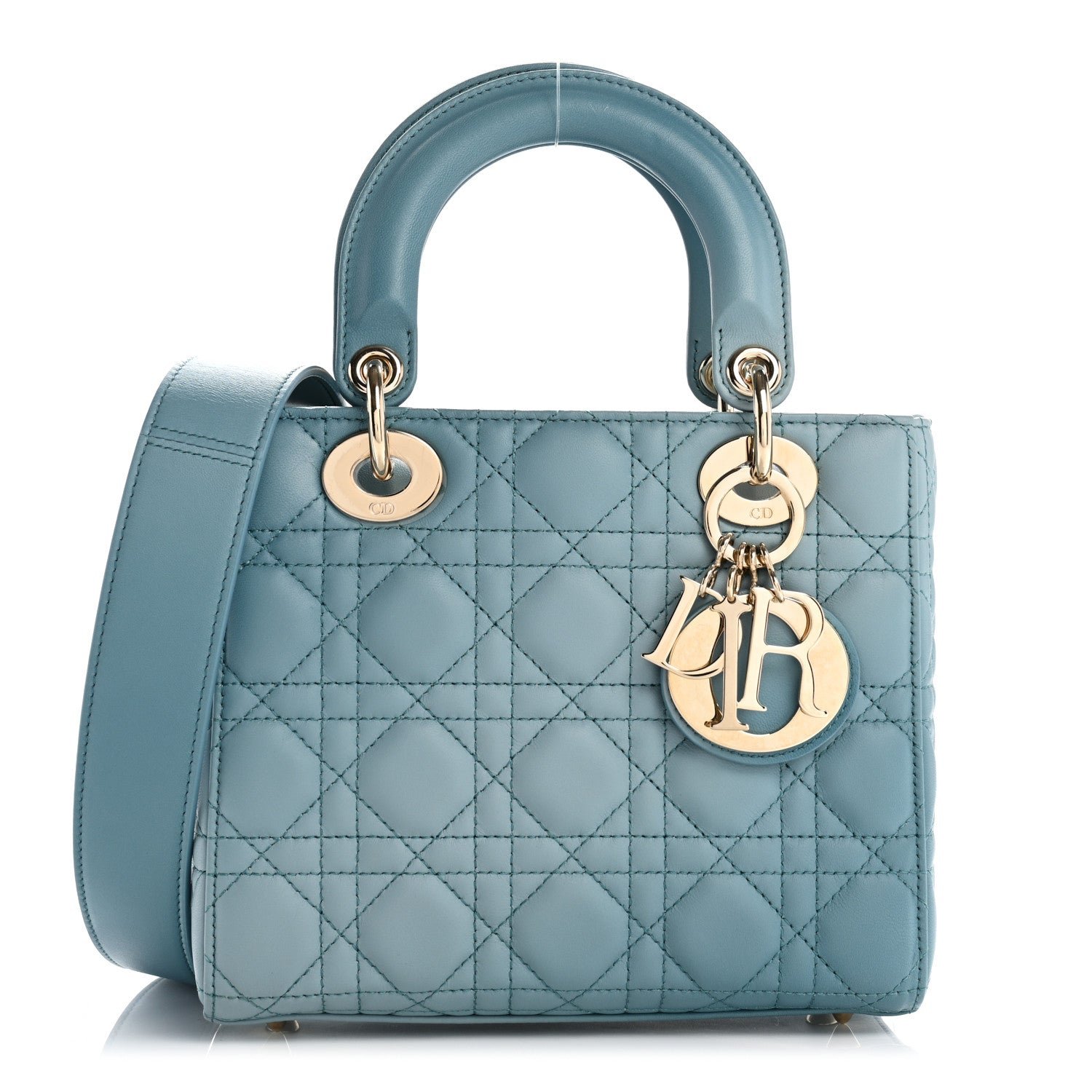 Dior Lambskin Cannage Gradient Small My ABCDior Lady Dior Blue
