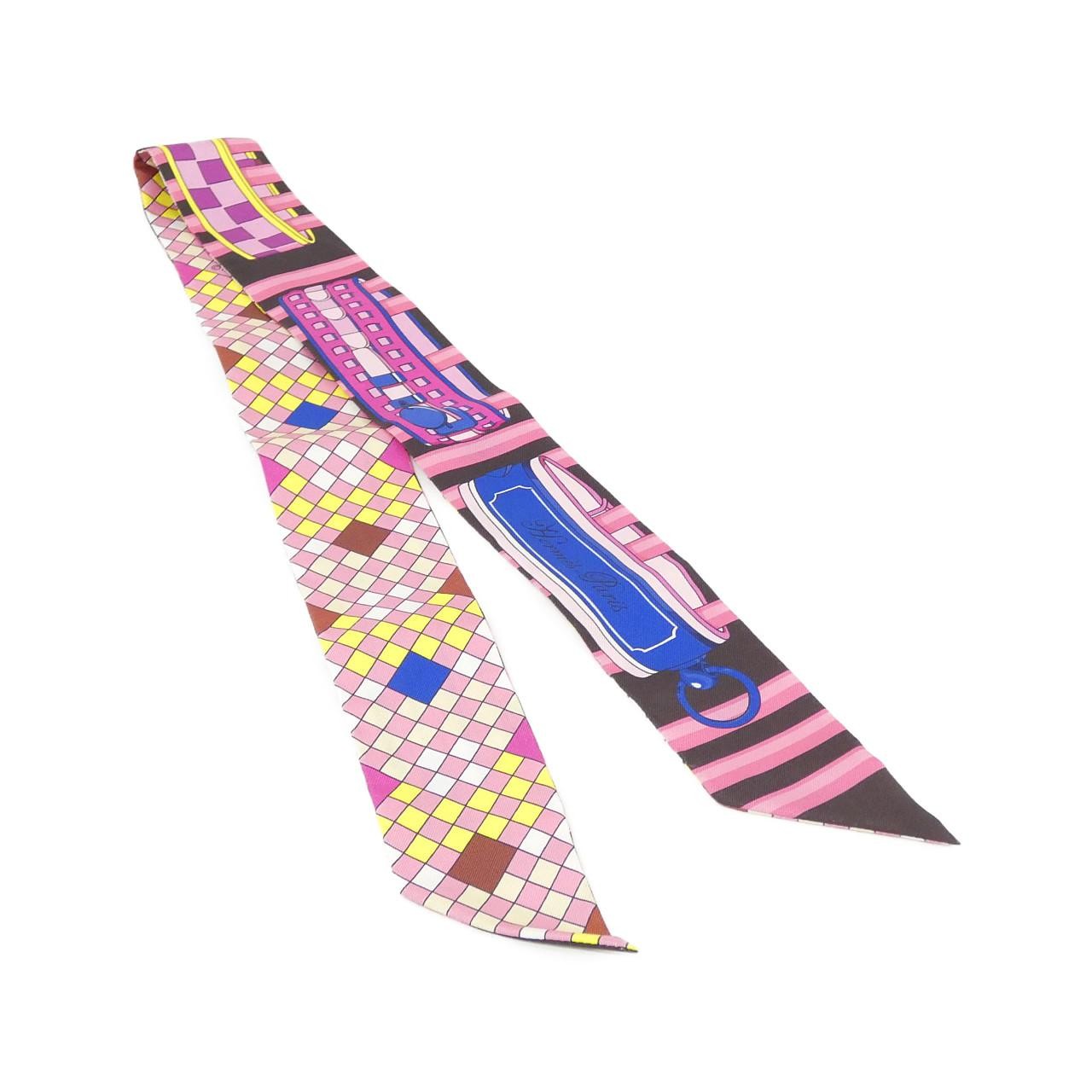 Hermes COLLIERS DE CHIENS REMIX Twilly 063154S Scarf
