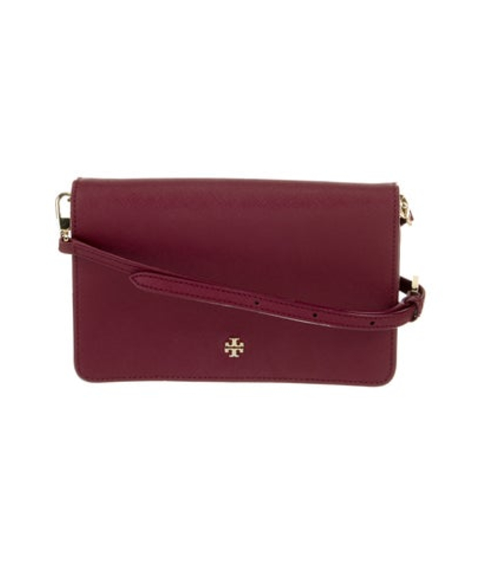 Tory Burch Burch Saffiano Leather Crossbody Bag