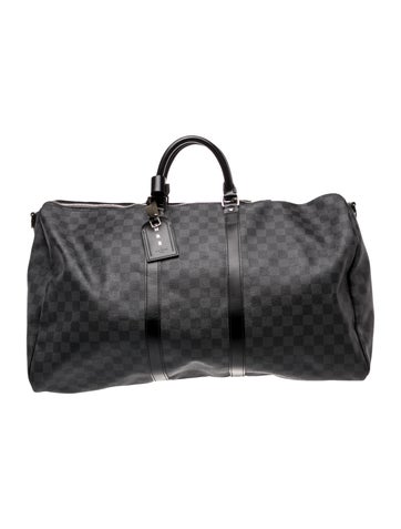 Damier Graphite Keepall Bandouliere 55