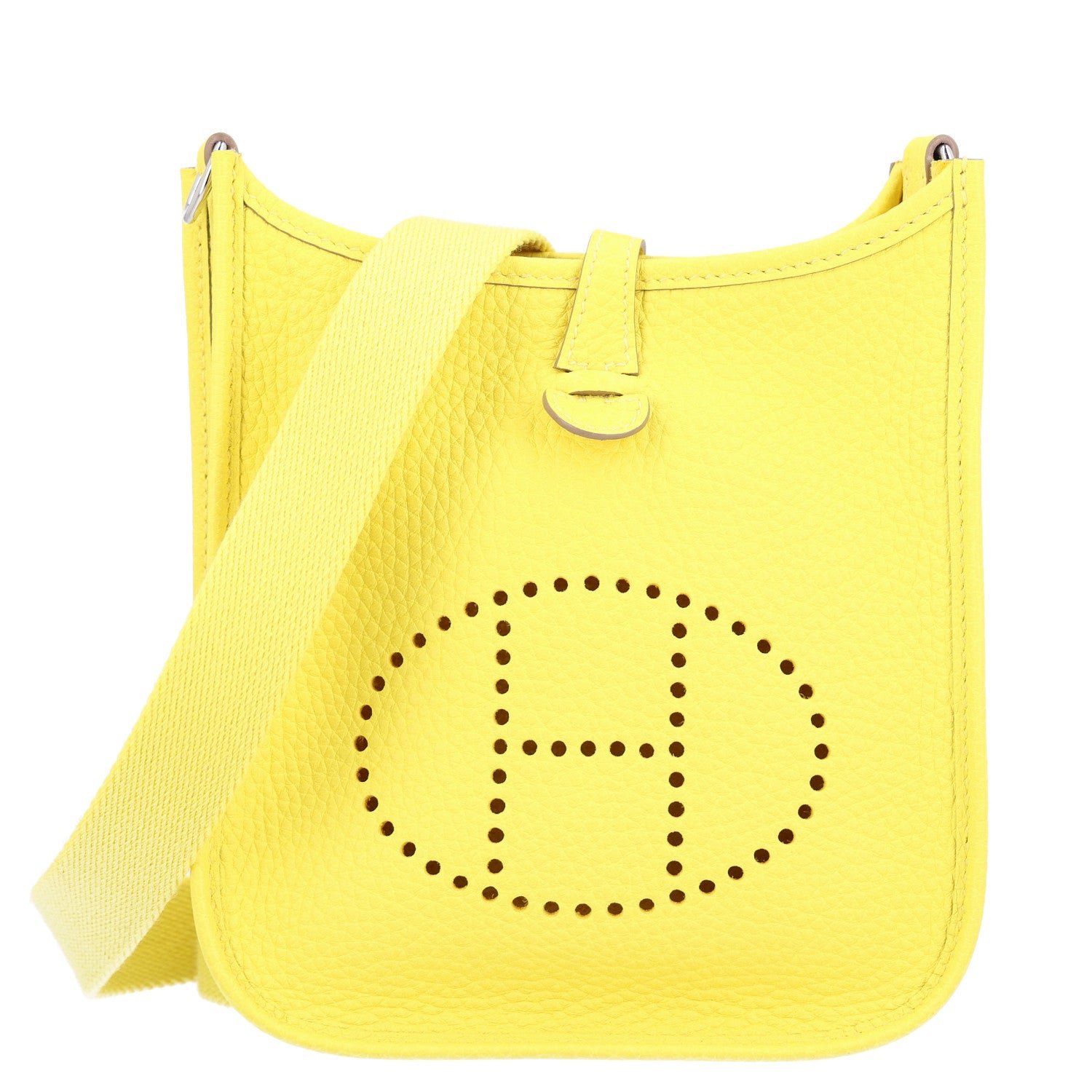 Hermes Taurillon Clemence Evelyne TPM Limoncello