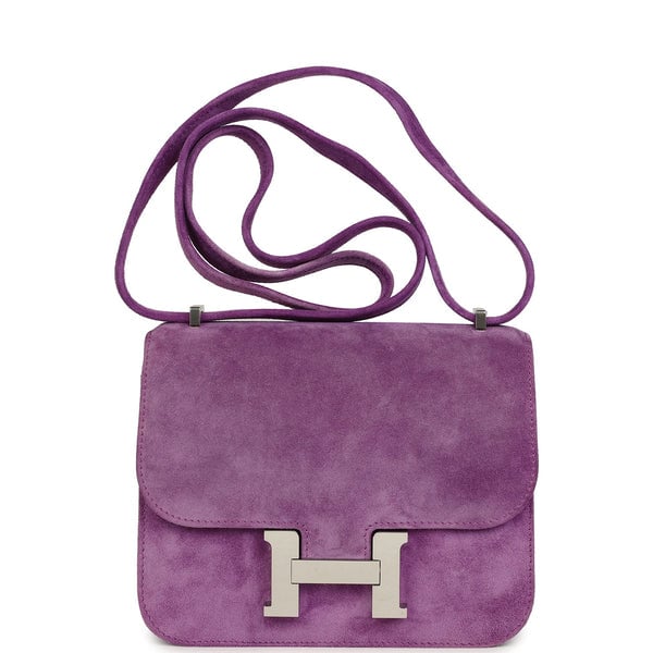 Hermes Pre-owned Hermes Constance 18 Violet Doblis Palladium Hardware
