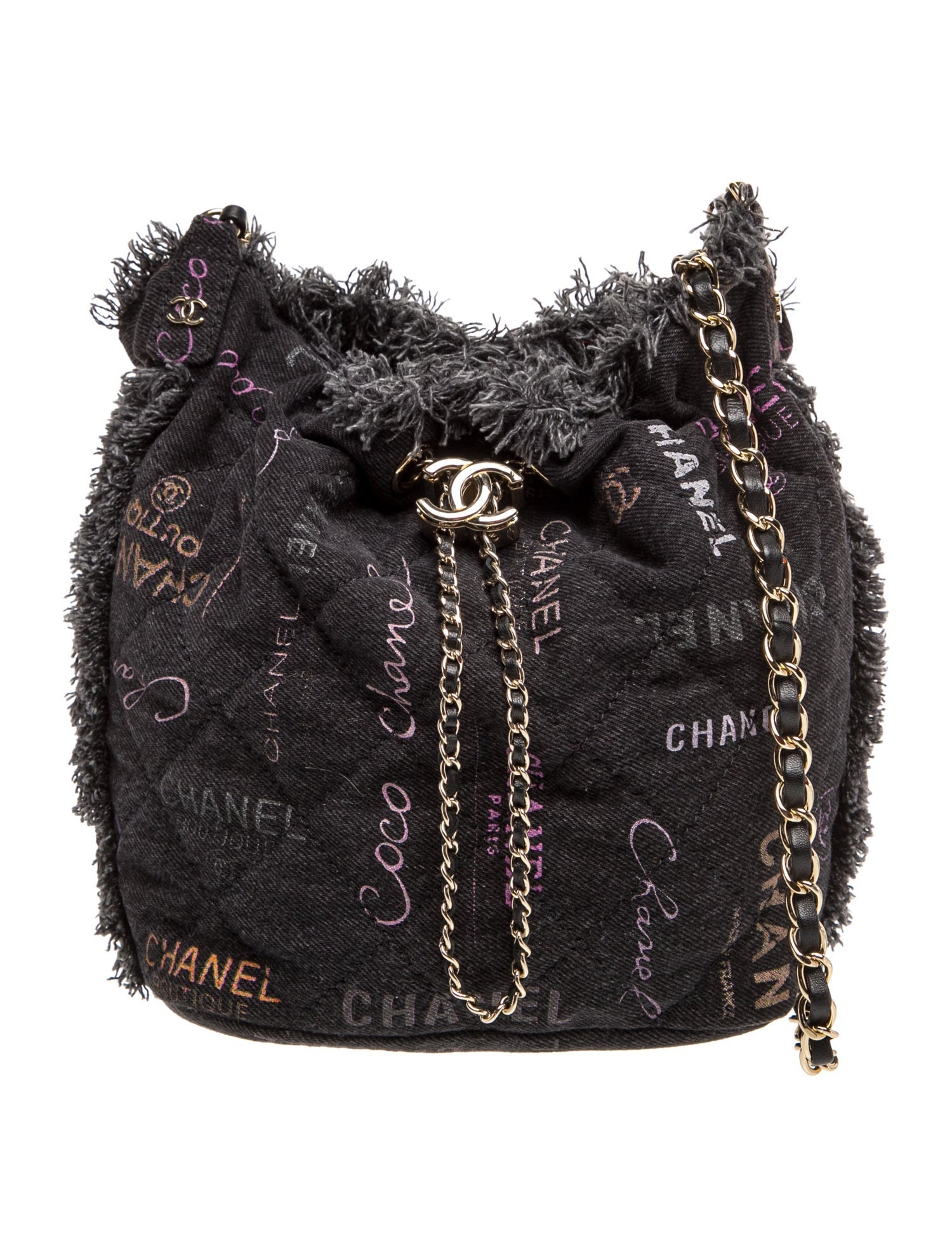 Quilted Denim Mood Bucket Bag