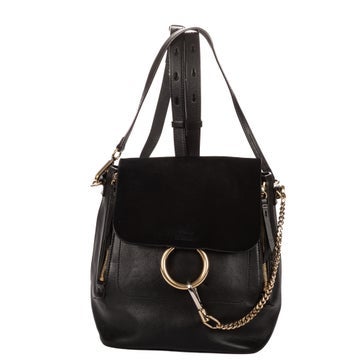 Chloe Leather Medium Faye Backpack