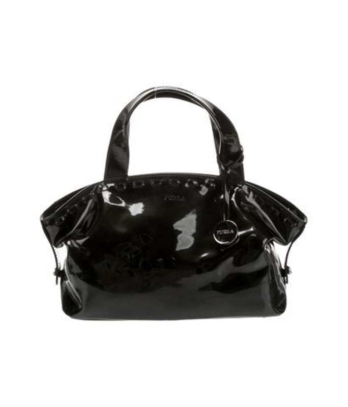 Furla Patent Leather Top Handle Bag