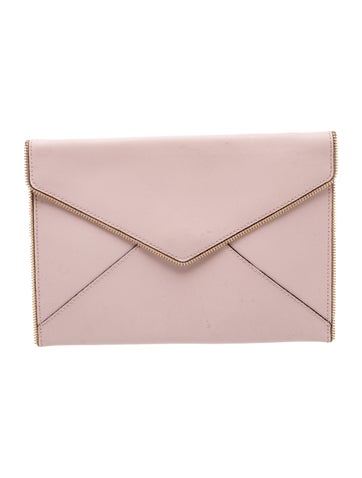 Saffiano Leather Clutch