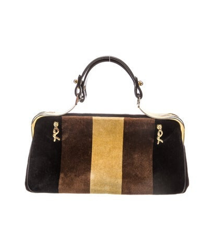 Roberta di Camerino Di Camerino Velvet Top Handle Bag