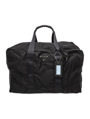 Enameled Metal Triangle Weekender Bag