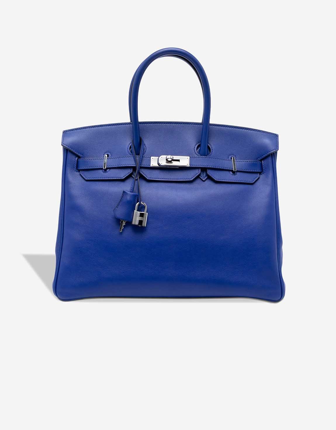 Hermes 
		Birkin 35 Swift Bleu Électrique    