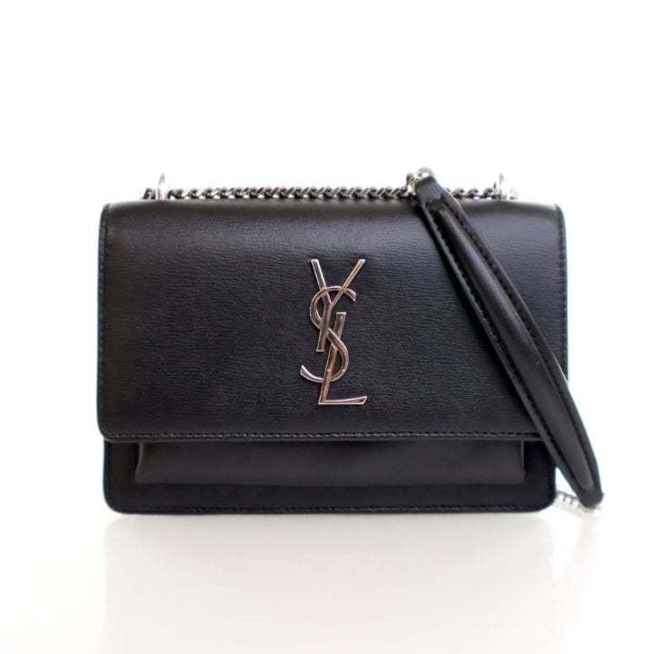 Saint Laurent Mini Calfskin Sunset Flap Bag