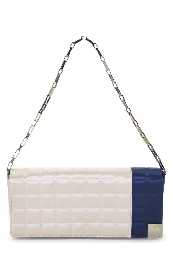 Multicolor Satin Chocolate Bar Shoulder Bag
