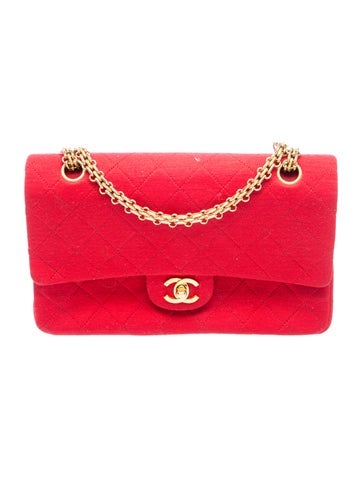 Medium Jersey Classic Double Flap Bag