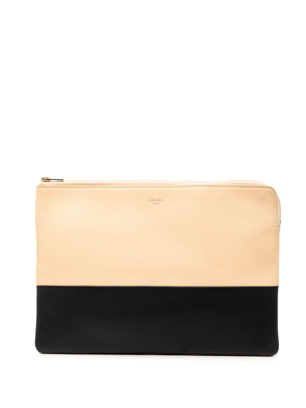 2014 Bicolor Leather Solo clutch bag