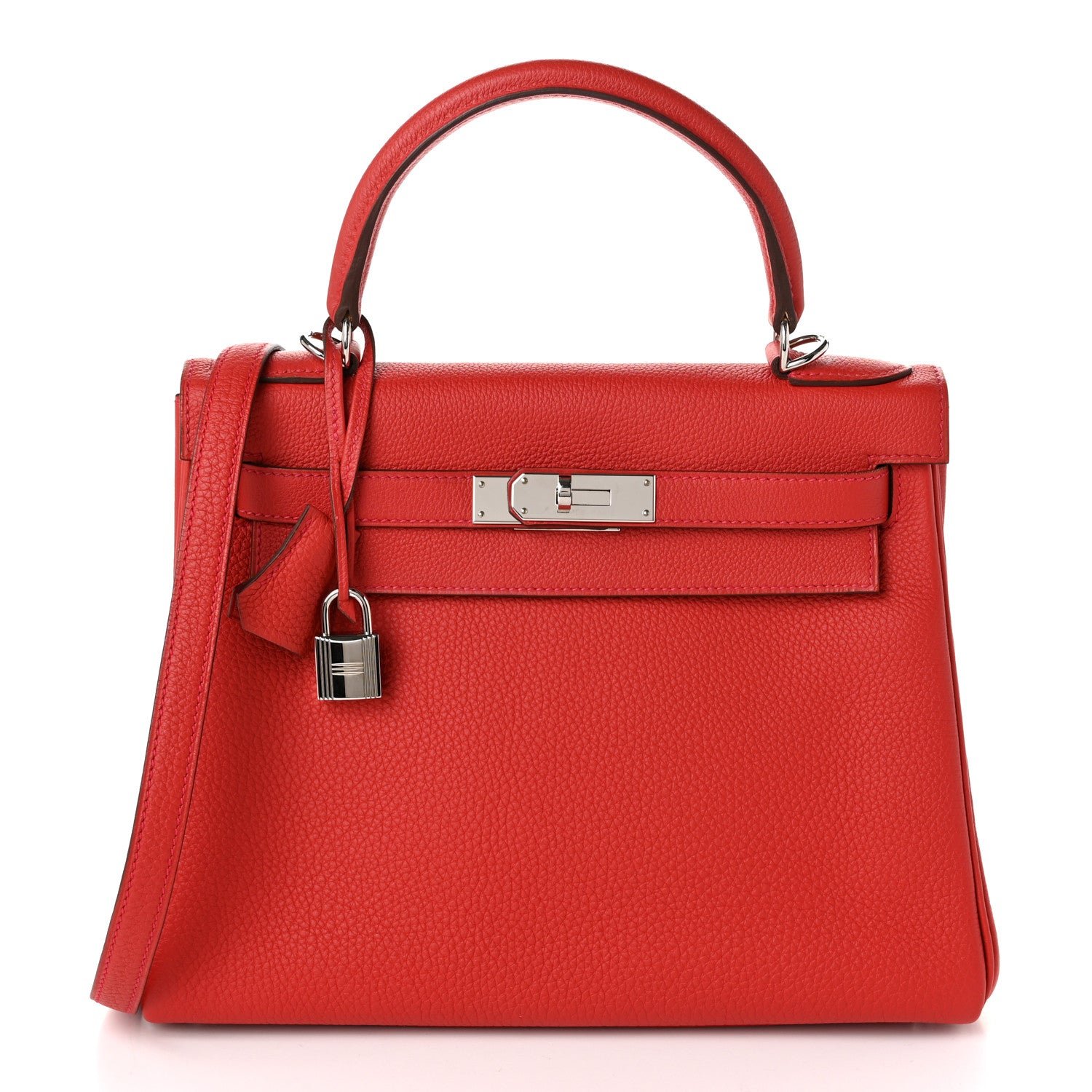 Hermes Togo Kelly Retourne 28 Rouge Casaque