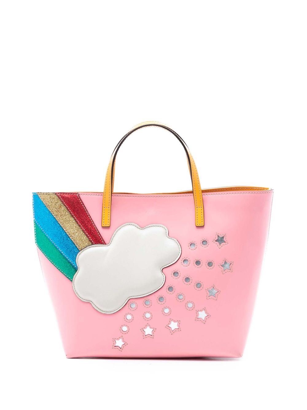 2016-2026 Childrens Leather Rainbow Cloud Tote handbag