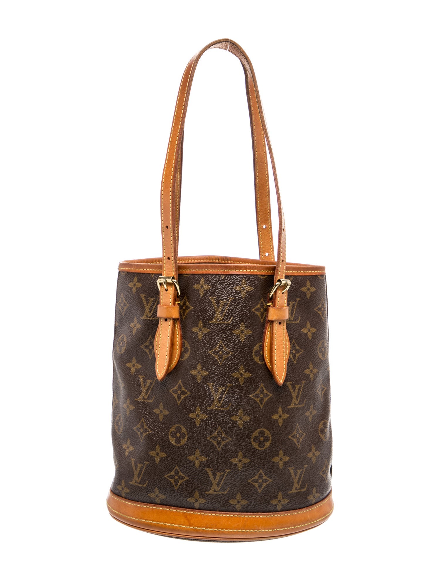 LV Monogram Petit Bucket Bag 23