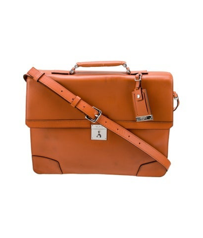 Tumi Leather Top Handle Bag