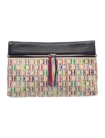 Carolina Herrera Leather Clutch