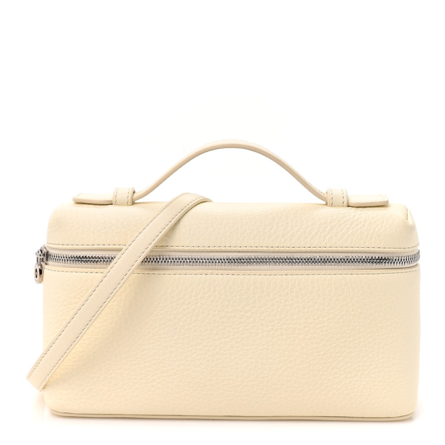 Loro Piana Loro Piana Grained Calfskin L19 Extra Pocket Pouch Whisper White