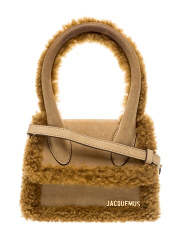 Shearling Top Handle Bag