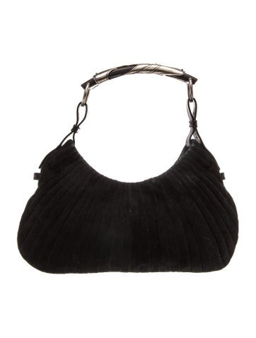 Suede Rive Gauche Pleated Mombasa Small Vintage
