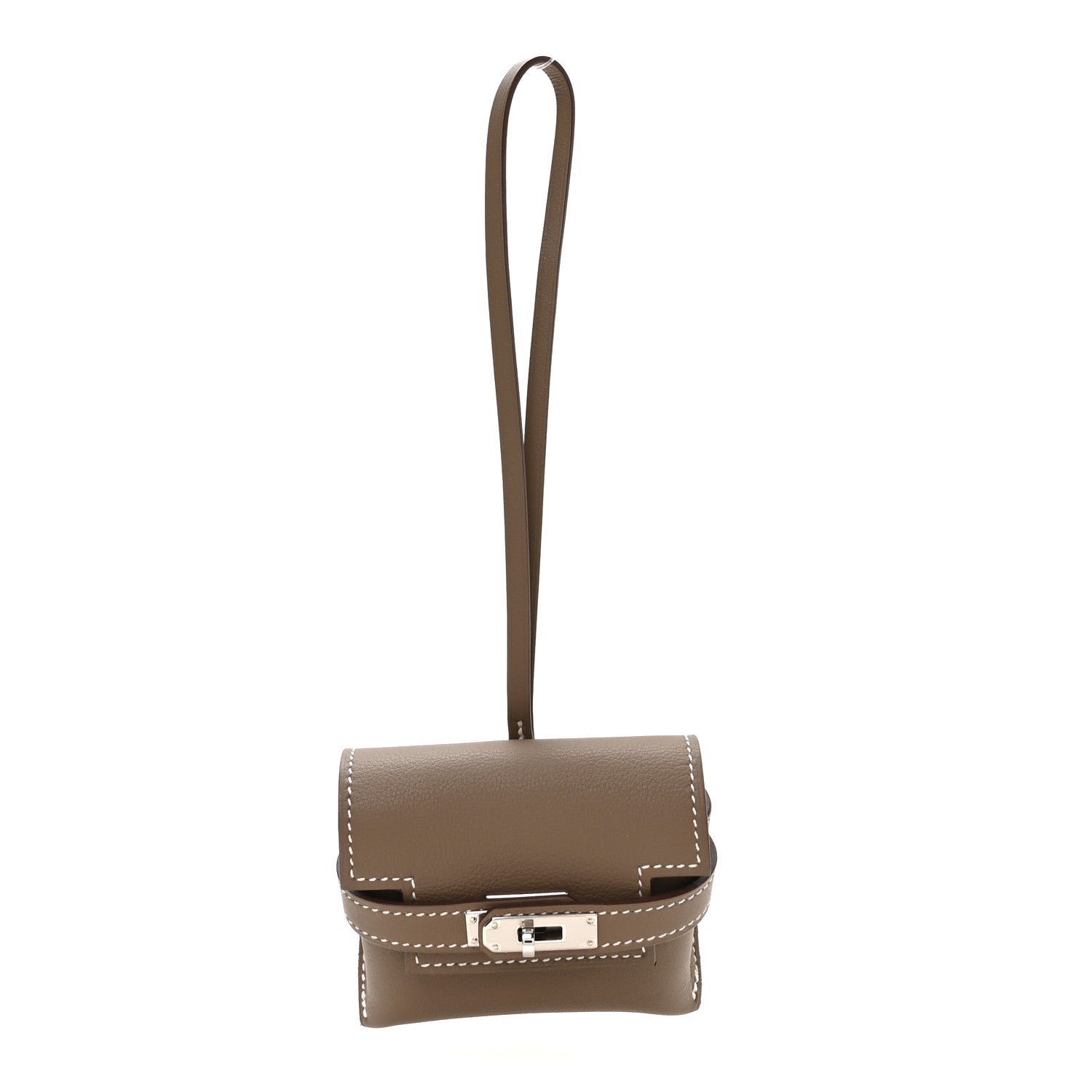 Hermes Swift Kelly Festival Bag Charm Etoupe