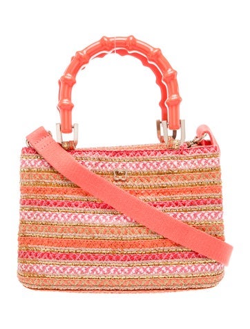 Raffia Top Handle Bag
