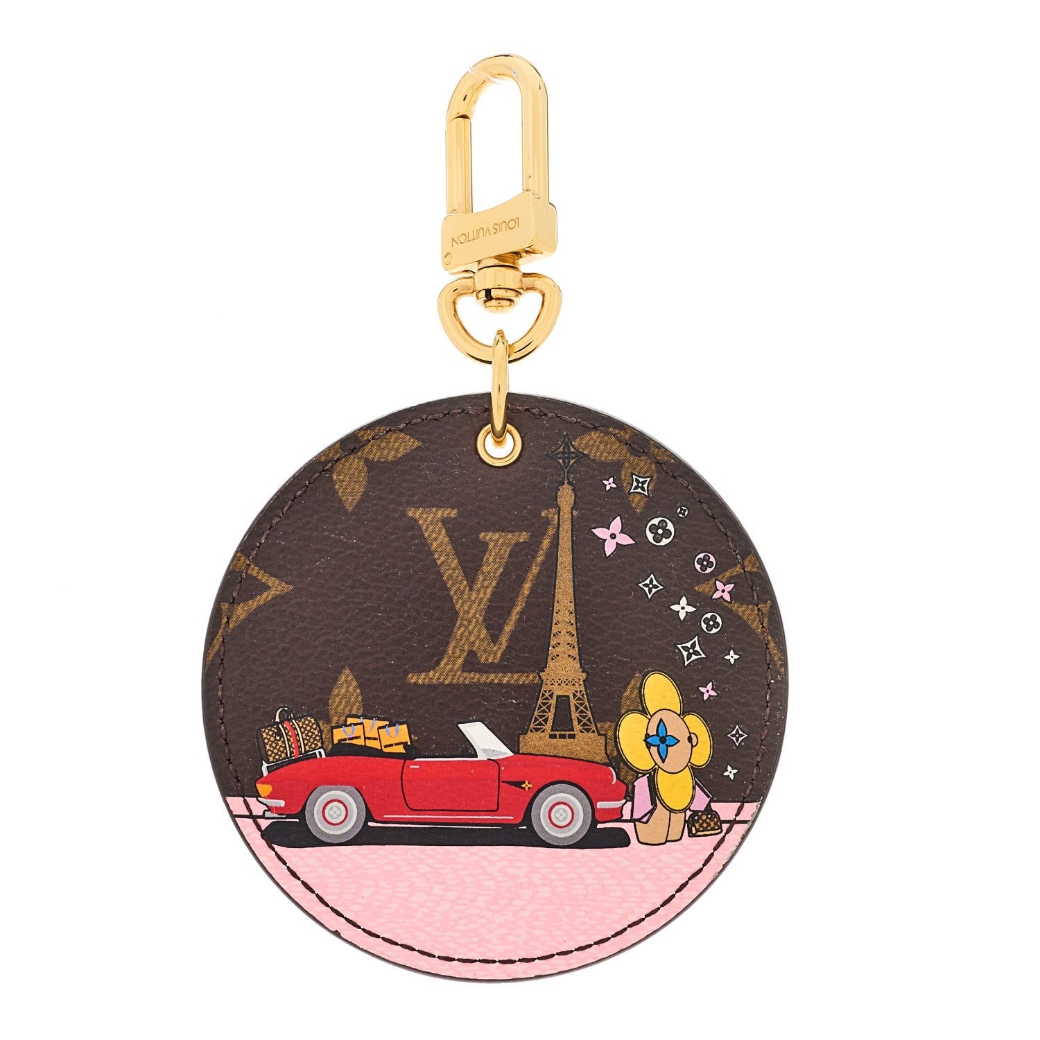 Louis Vuitton Monogram 2019 Christmas Animation Paris Bag Charm Key Ring