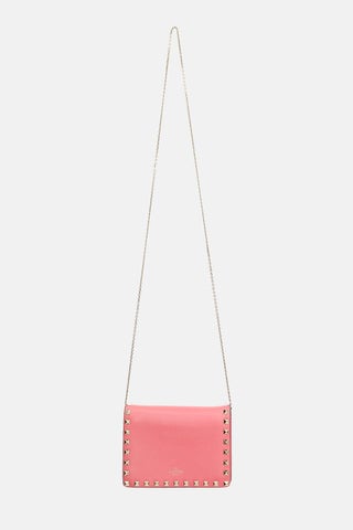 Grained Leather Rockstud Bag
