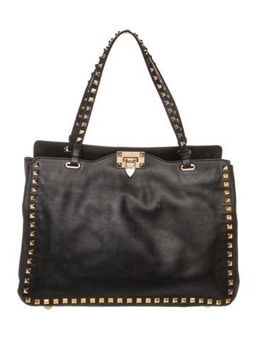 Rockstud Top Handle Bag