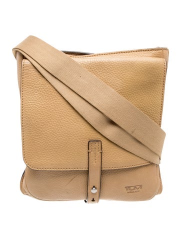 Tumi Leather Messenger Bag