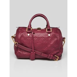 Louis Vuitton Aurore Monogram Empreinte Leather Speedy 25 Bandouliere Bag