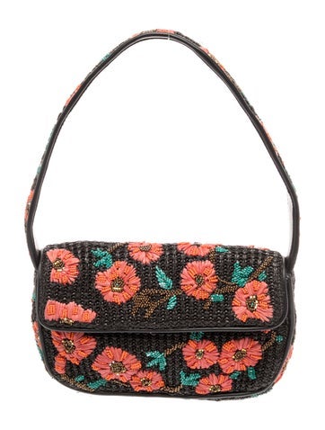 Staud Raffia Shoulder Bag