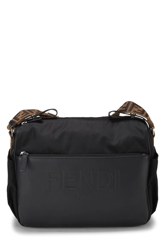 Black Nylon Diaper Bag