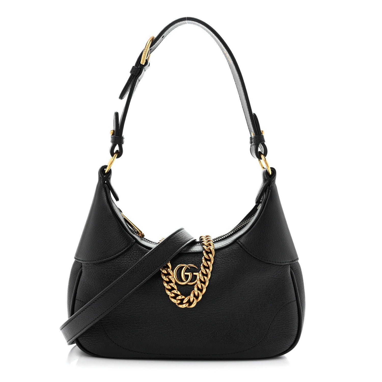 Gucci Goatskin Small Aphrodite Shoulder Bag Black