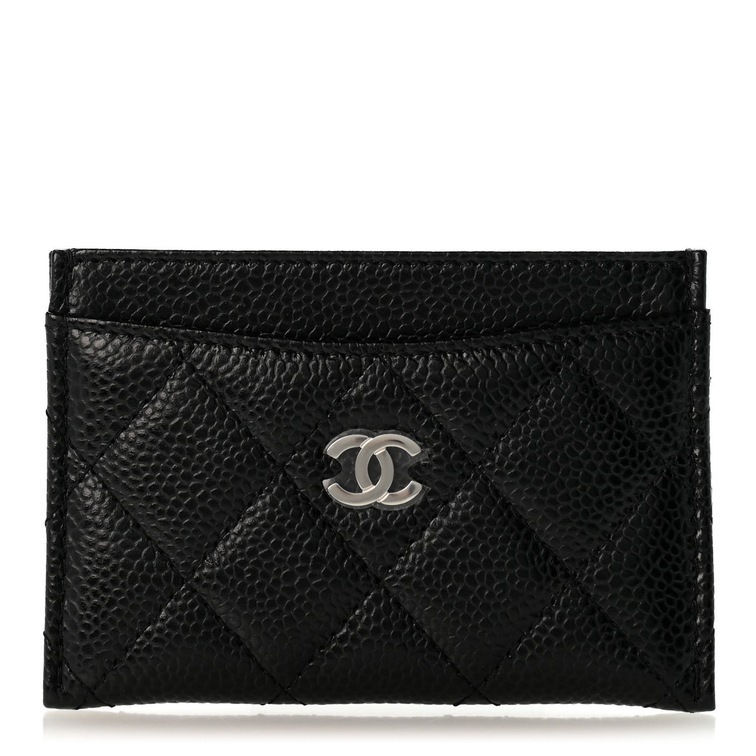Chanel Caviar Quilted Card Holder Black
