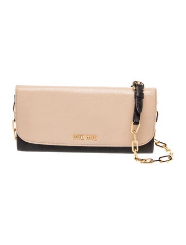 Goat Leather Madras Wallet on Chain