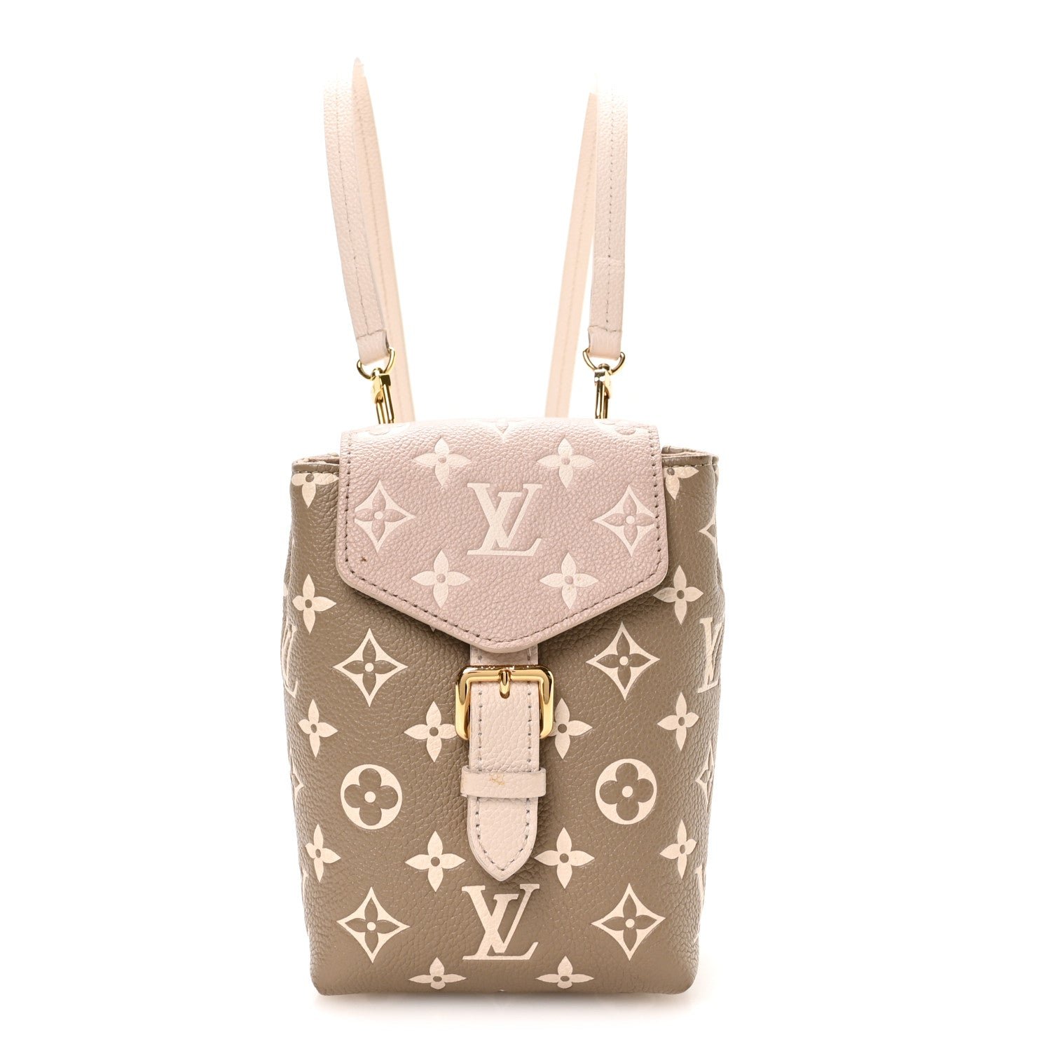 Louis Vuitton Empreinte Monogram Spring In The City Tiny Backpack Kaki Beige Cream