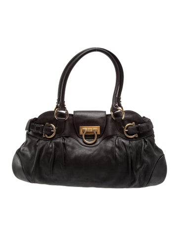 Leather Top Handle Bag