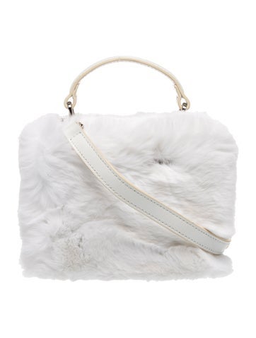 Brandon Blackwood Faux Fur Top Handle Bag