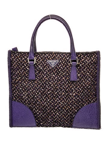 Enameled Metal Triangle Top Handle Bag Small