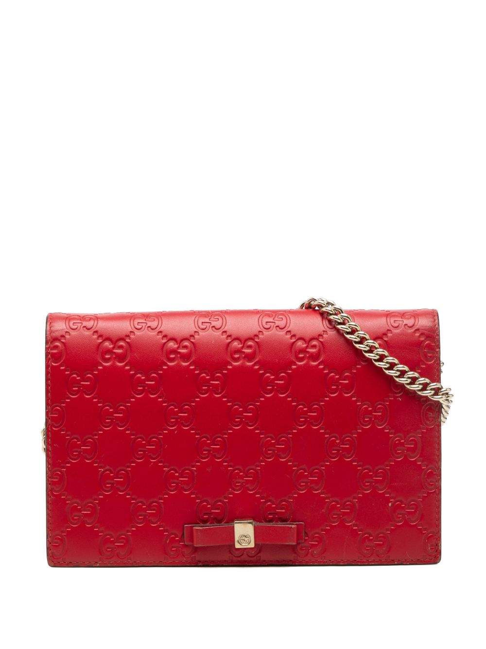 2000-2015 Mini Guccissima Bow Signature Wallet On Chain crossbody bag
