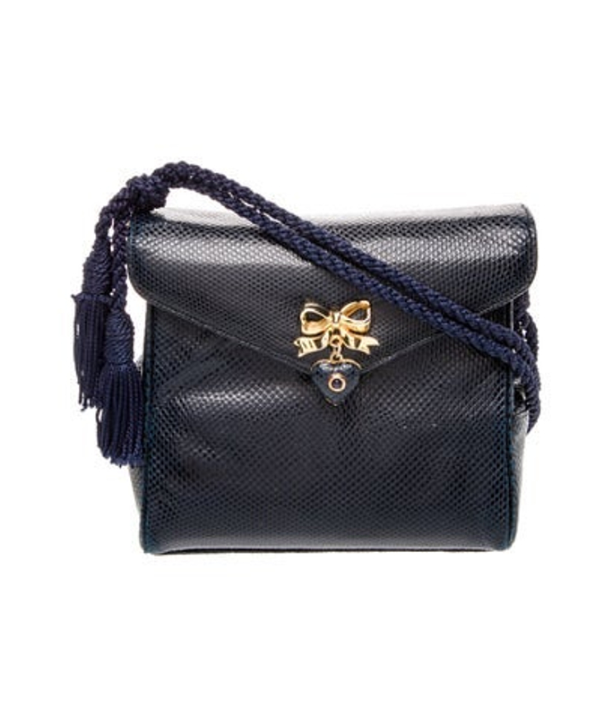 Judith Leiber Leiber Embossed Leather Crossbody Bag