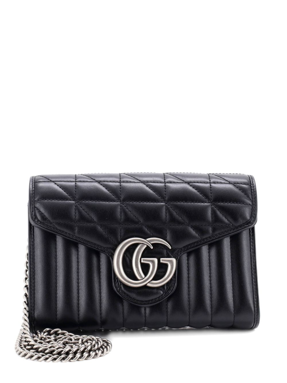GG Marmont Chain Wallet Mixed Matelasse Leather Mini crossbody bag