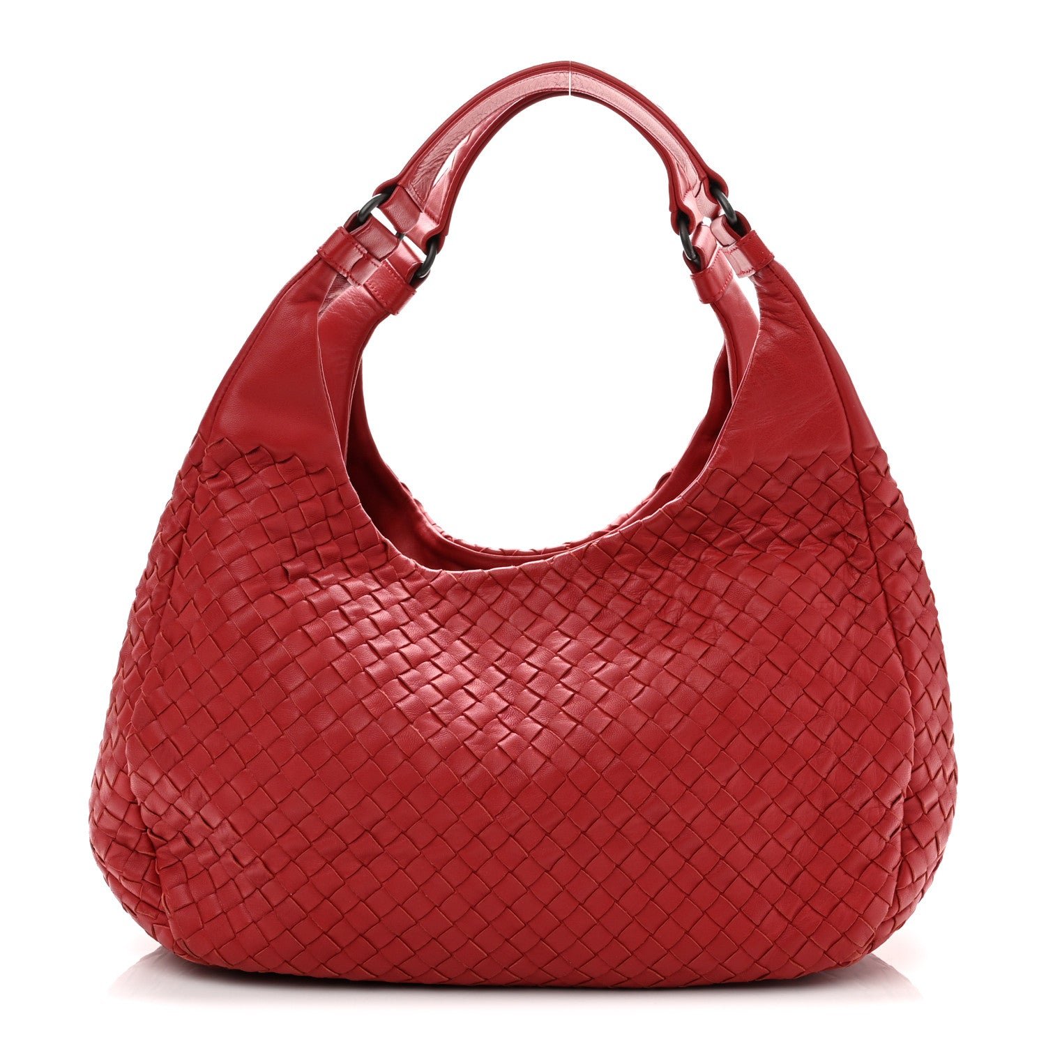 Bottega Veneta Nappa Intrecciato Medium Campana Hobo Red
