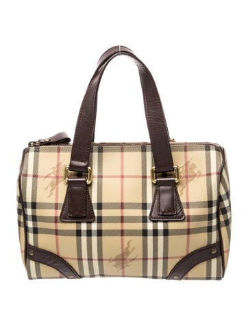 Haymarket Check Top Handle Bag Vintage