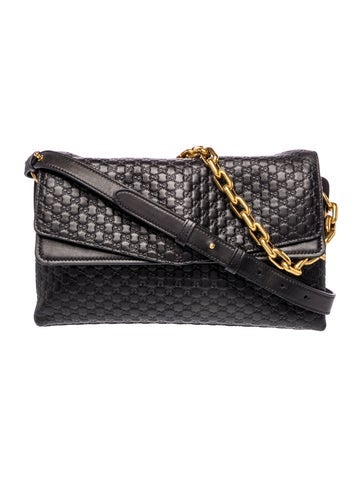 Microguccissima Shoulder Bag Medium