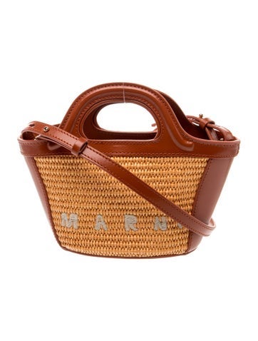 Marni Raffia Top Handle Bag